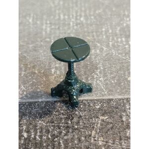 Dark green mini outdoor table Village accessory decor